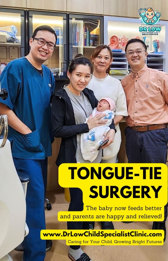 Successful Tongue -Tie Surgery in Pantai Hospital Batu Pahat – The baby now feeds better and parents are happy and&nbsp;relieved