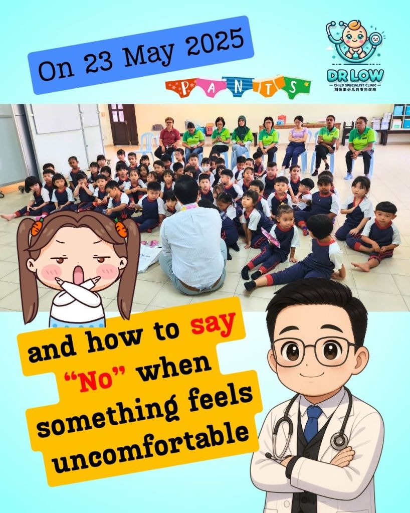 Batu Pahat P.A.N.T.S Health Talk Highlights – Teaching Batu Pahat Kids Safety Through Awareness - Dr Low Child Doctor Batu Pahat Child Specialist BP 04