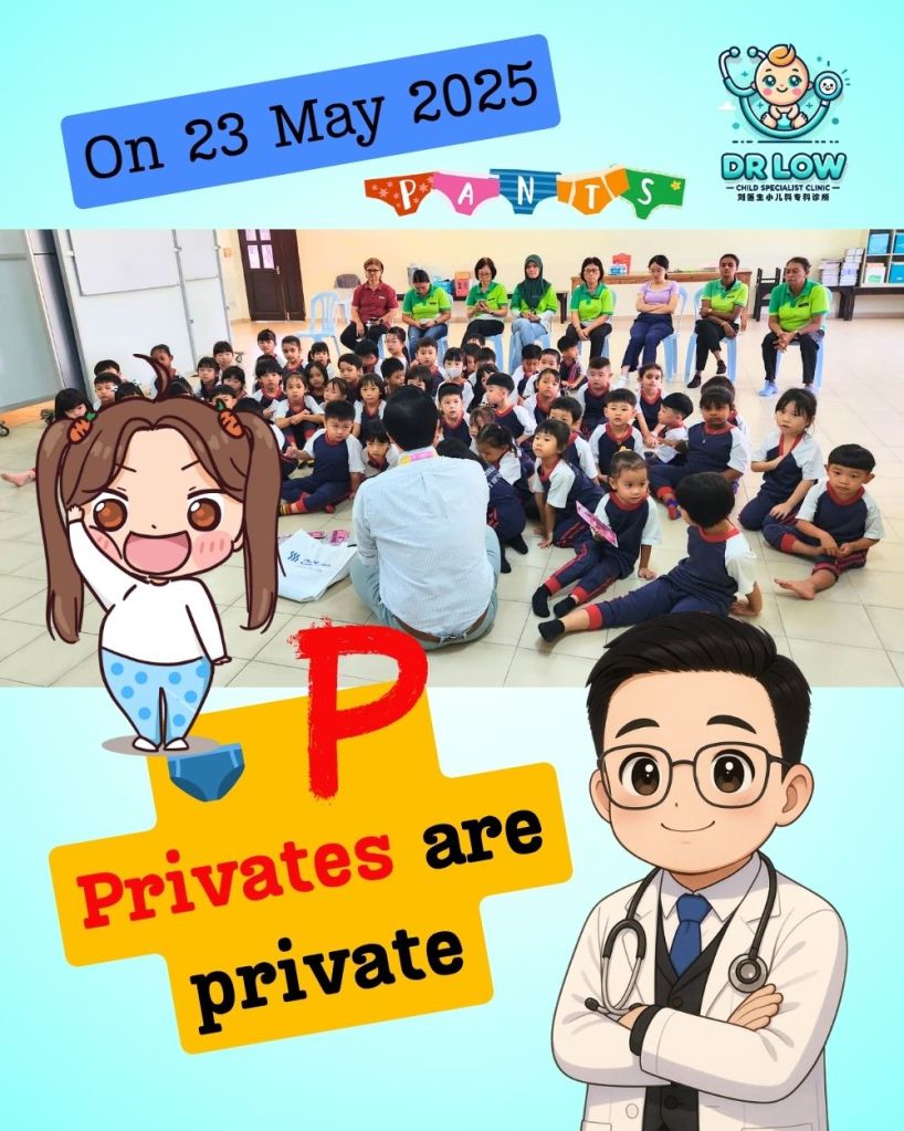 Ceramah Kesihatan PANTS Batu Pahat - Bantu Kanak-Kanak Batu Pahat Fahami Tubuh dan Lindungi Diri - Klinik Pakar Batu Pahat Dr Low 05