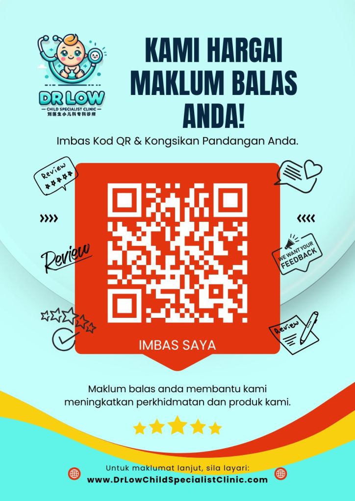 Kongsikan Pengalaman Anda di Klinik Pakar Kanak-kanak Batu Pahat Dr&nbsp;Low