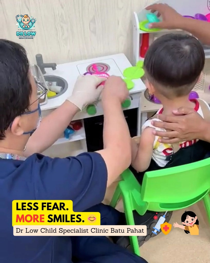 Child Vaccination Made Friendly at Dr Low Child Specialist Clinic Batu Pahat Children Friendly Vaccination BP Johor Malaysia A04