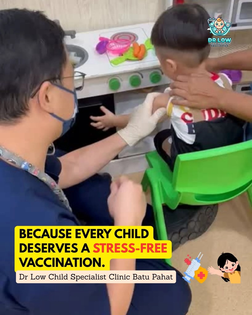 Child Vaccination Made Friendly at Dr Low Child Specialist Clinic Batu Pahat Children Friendly Vaccination BP Johor Malaysia A05