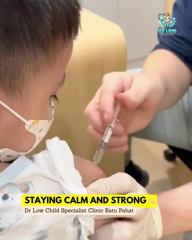Anak Kecil Berani: Vaksin Influenza Tahunan di Klinik Pakar Kanak-Kanak Dr Low Batu&nbsp;Pahat