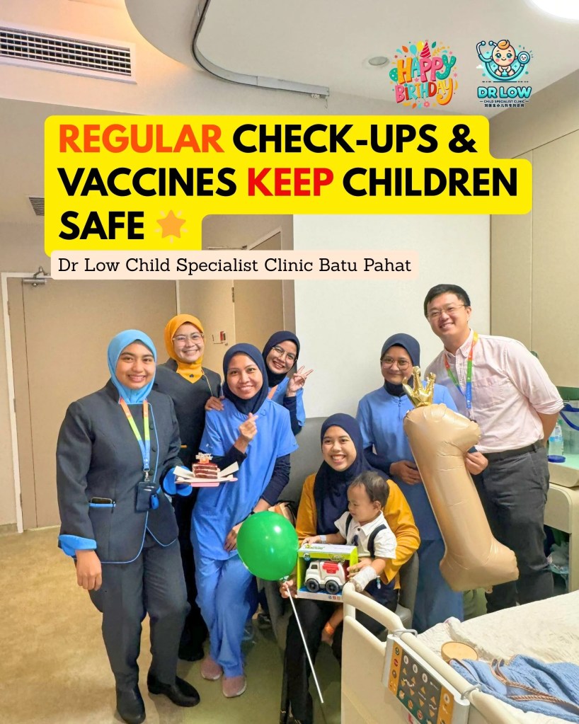 Hari Jadi 1 Tahun di BP - Klinik Pakar Kanak-Kanak Dr Low Batu Pahat Johor Malaysia 08