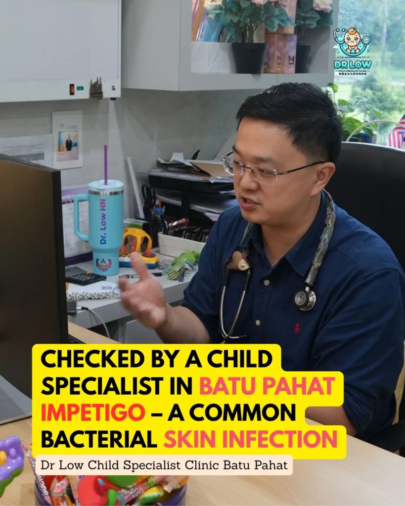 Impetigo Chin Infection in Child BP - Treatment and Recovery in BP - Child Specialist Clinic Batu Pahat Johor 04