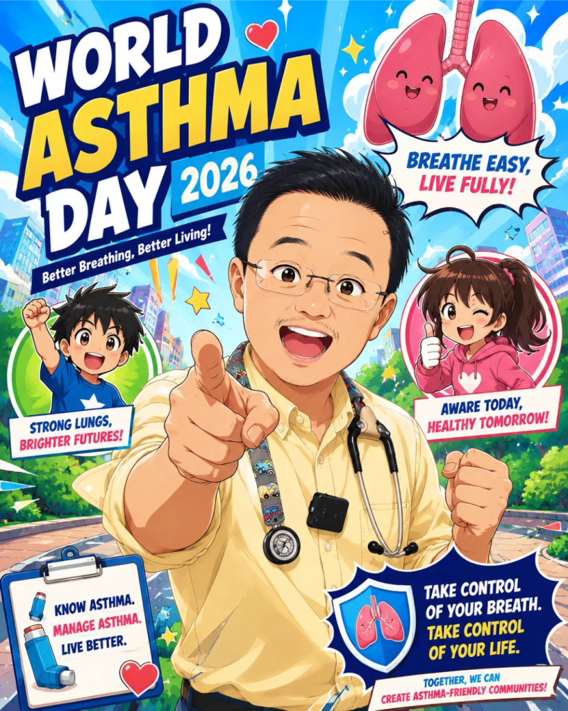 World Asthma Day 2026 - Night Cough in Children Could Be Asthma - Dr Low Child Specialist Clinic Batu Pahat Johor Malaysia 01
