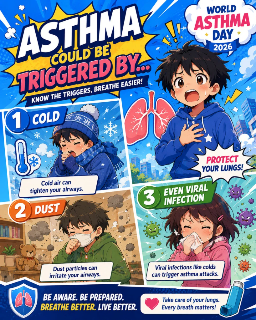 World Asthma Day 2026 - Night Cough in Children Could Be Asthma - Dr Low Child Specialist Clinic Batu Pahat Johor Malaysia 07
