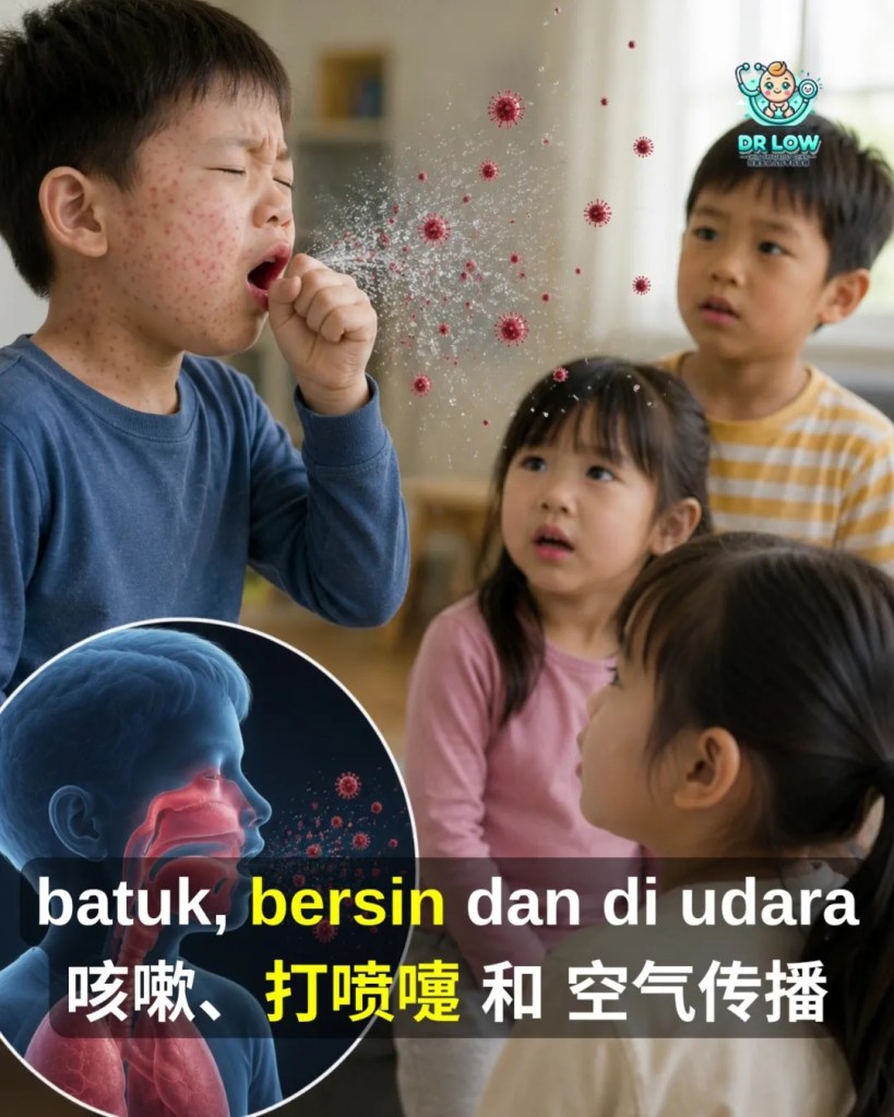 Campak Kanak-Kanak Tanda Awal - Komplikasi - Kepentingan Vaksin BP - Dr Low Child Specialist Clinic Batu Pahat Johor Malaysia A15