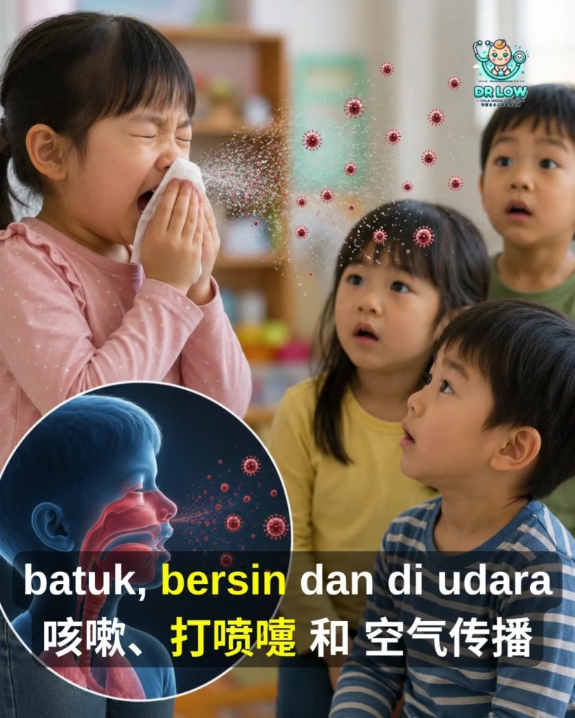 Campak Kanak-Kanak Tanda Awal - Komplikasi - Kepentingan Vaksin BP - Dr Low Child Specialist Clinic Batu Pahat Johor Malaysia A16