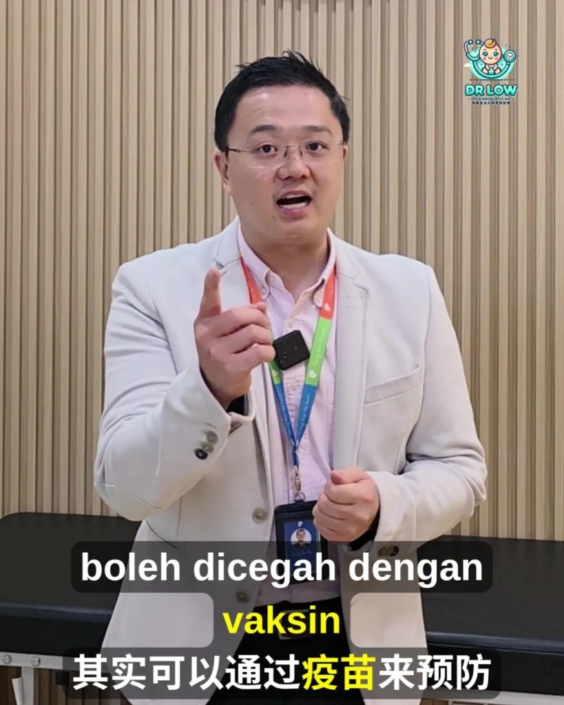 Campak Kanak-Kanak Tanda Awal - Komplikasi - Kepentingan Vaksin BP - Dr Low Child Specialist Clinic Batu Pahat Johor Malaysia A18