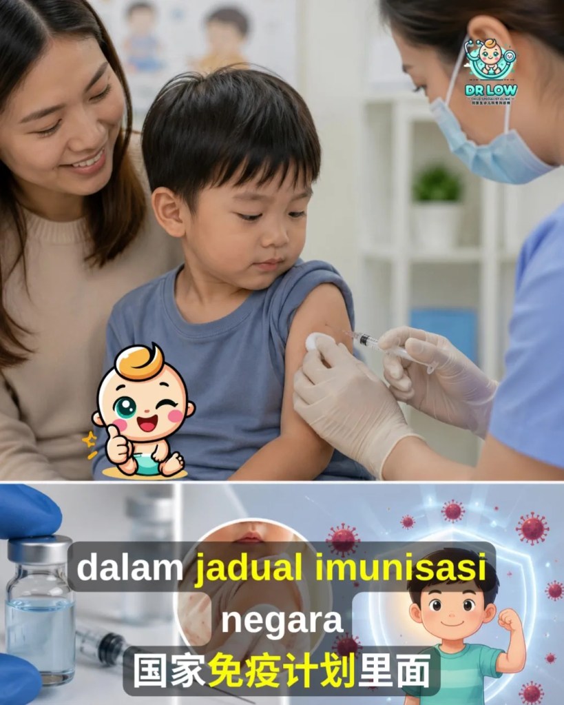 Campak Kanak-Kanak Tanda Awal - Komplikasi - Kepentingan Vaksin BP - Dr Low Child Specialist Clinic Batu Pahat Johor Malaysia A19