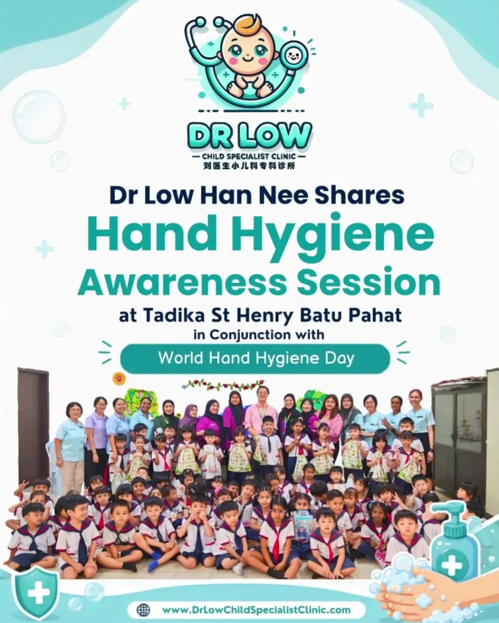 Dr Low Han Nee Shares Hand Hygiene Awareness Session at Tadika St Henry Batu Pahat in Conjunction with World Hand Hygiene Day