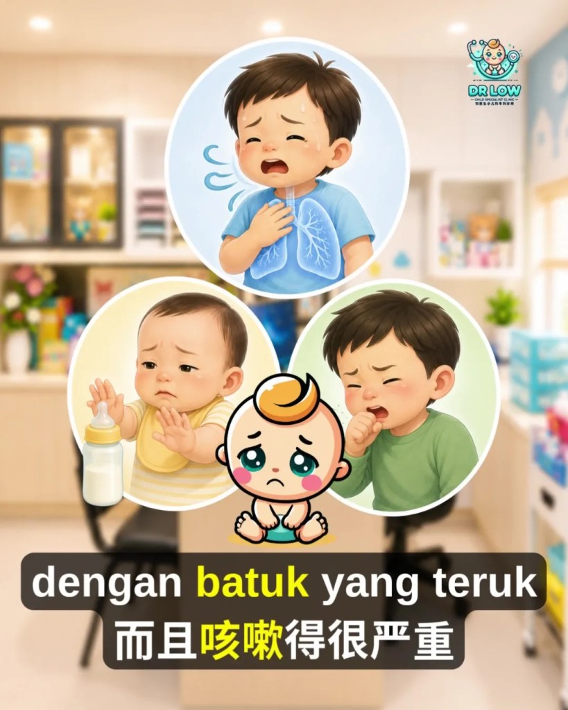 RSV Pada Bayi dan Kanak-Kanak BP - Tanda Awal, Gejala Berbahaya, Rawatan dan Cara Pencegahan - Dr Low Child Specialist Clinic Batu Pahat Johor A08