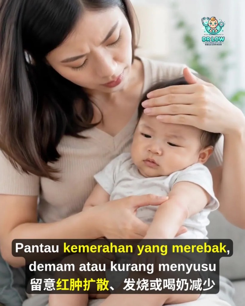 Jangkitan Bakteria Kulit dan Abses pada Bayi BP - Rawatan Incision and Drainage untuk Mengeluarkan Nanah - Dr Low Child Specialist Batu Pahat Johor Malaysia A16