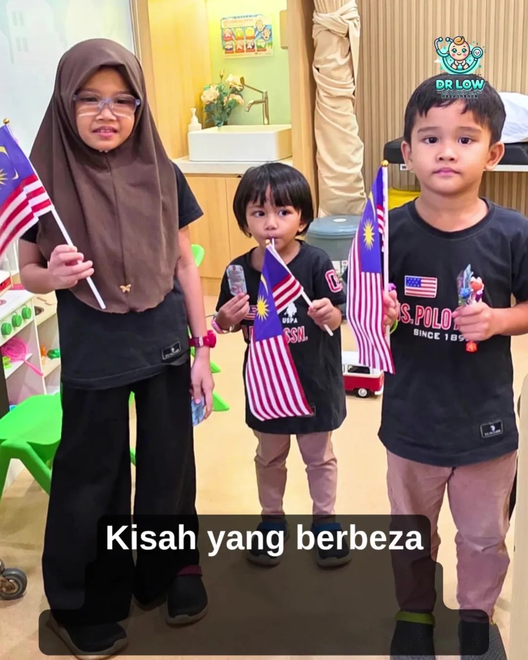 Selamat Hari Kebangsaan Malaysia 2026 - Untuk Anak-Anak Kita - Untuk Malaysia - Dr Low Child Specialist Clinic Batu Pahat Johor Malaysia A07