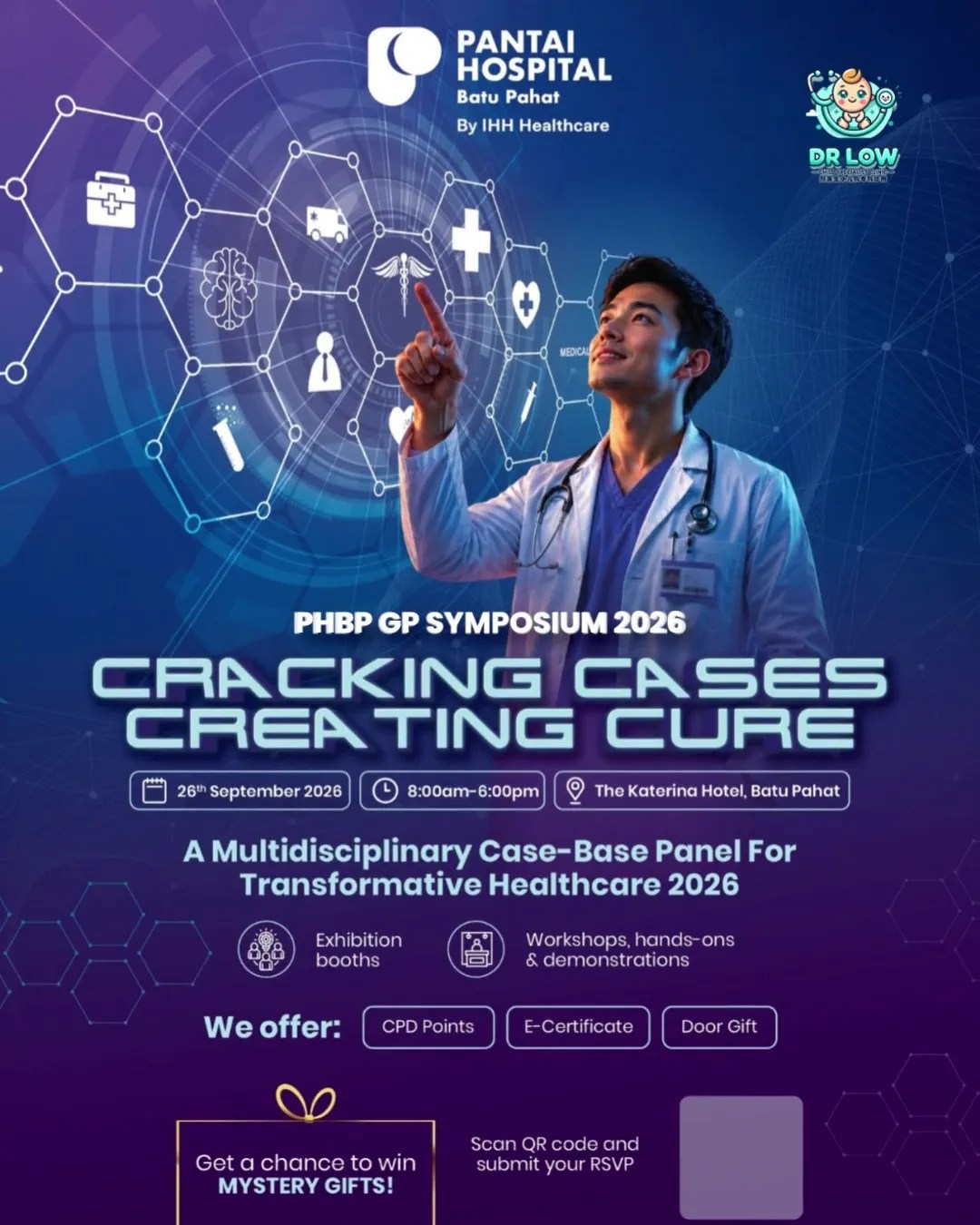 Dr Low Han Nee to Moderate Paediatrics Panel at Pantai Hospital Batu Pahat GP Symposium 2026 - Digital Childhood BP Child A03