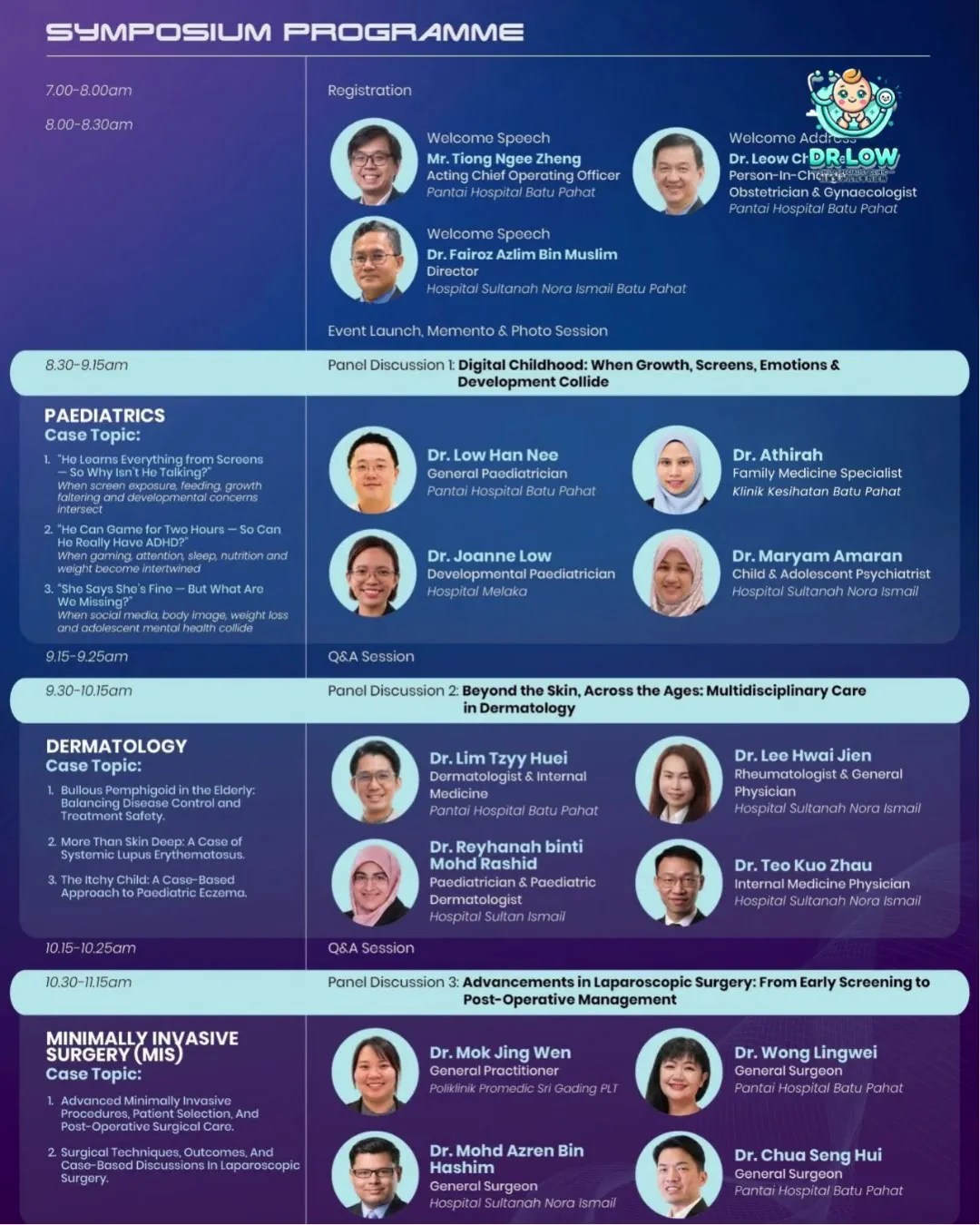 Dr Low Han Nee to Moderate Paediatrics Panel at Pantai Hospital Batu Pahat GP Symposium 2026 - Digital Childhood BP Child A10