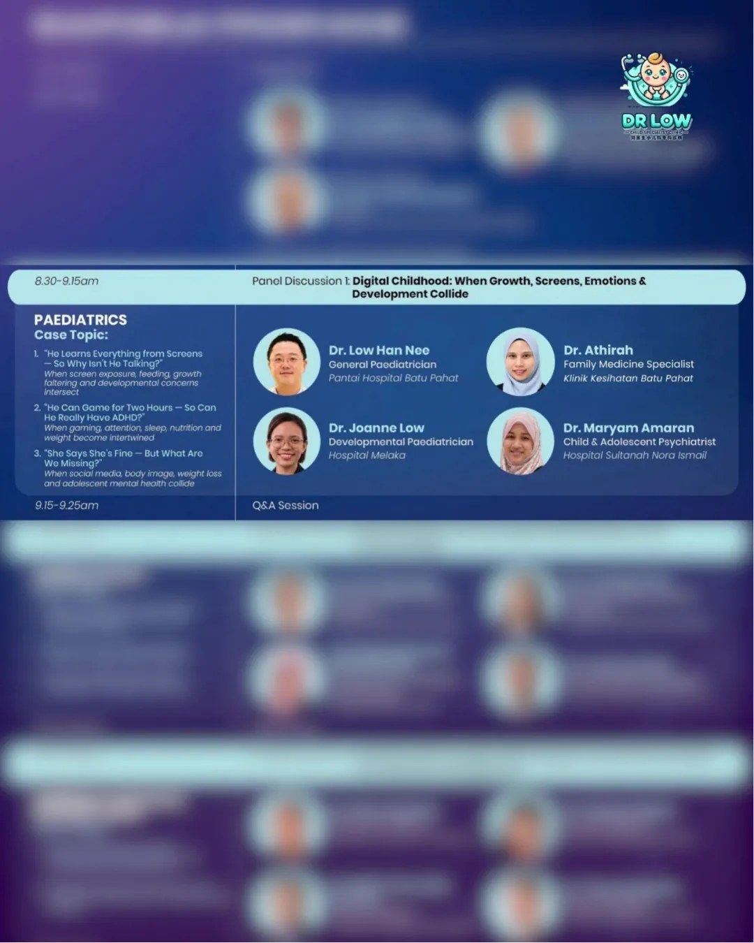 Dr Low Han Nee to Moderate Paediatrics Panel at Pantai Hospital Batu Pahat GP Symposium 2026 - Digital Childhood BP Child A11