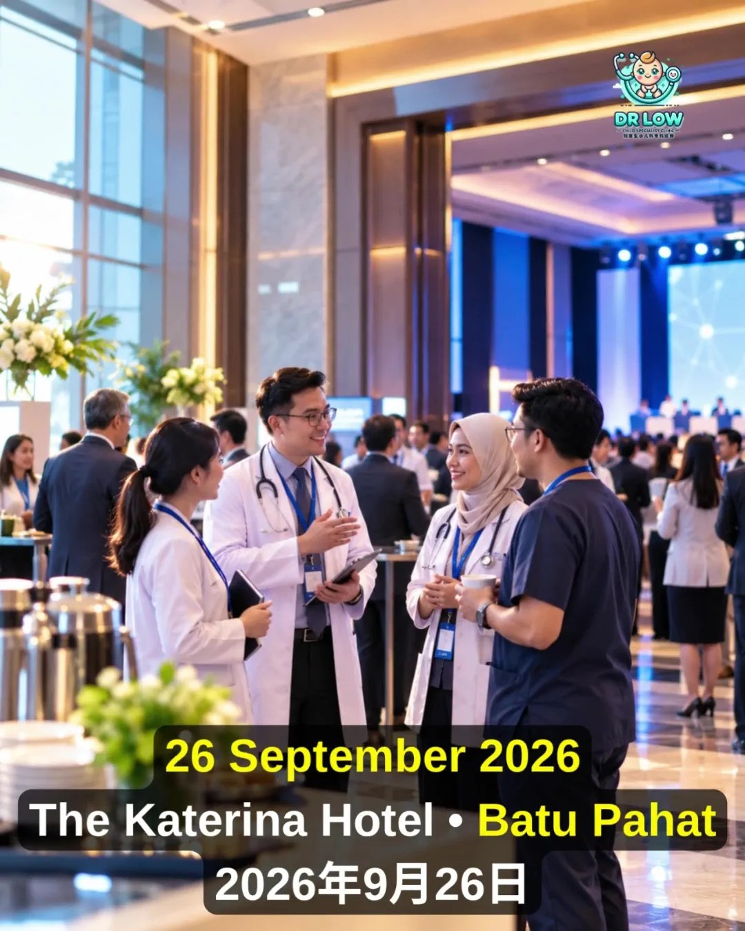 Dr Low Han Nee to Moderate Paediatrics Panel at Pantai Hospital Batu Pahat GP Symposium 2026 - Digital Childhood BP Child A13