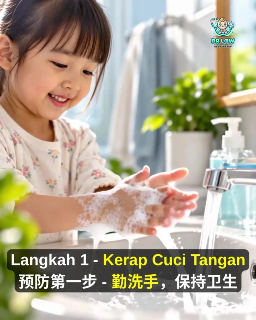 4 Kes Influenza A Dalam Satu Hari di Batu Pahat - Musim Influenza Lindungi Anak dengan Langkah Pencegahan dan Vaksin Influenza - Dr Low Child Specialist Clinic BP A06